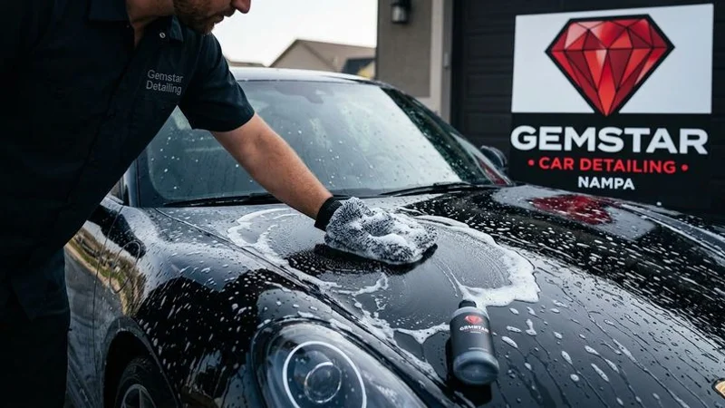 Finished exterior detail with showroom shine and beading water