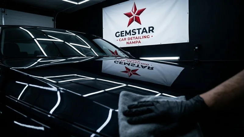 Completed ceramic coating with deep gloss and reflective finish