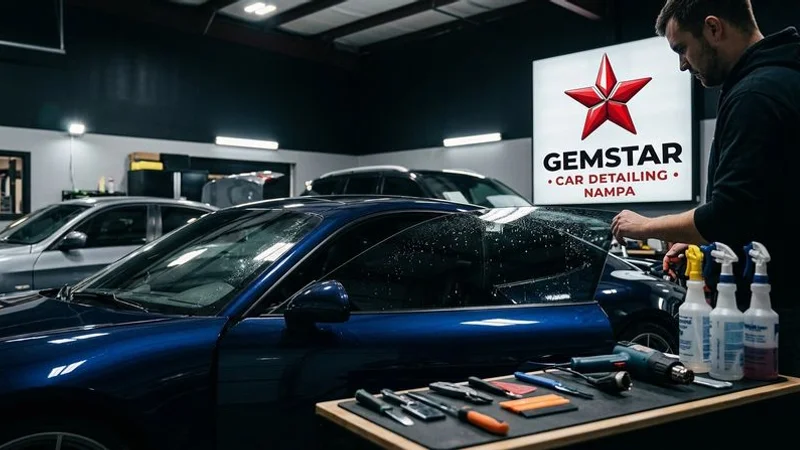 Completed window tint installation on SUV with clean uniform appearance