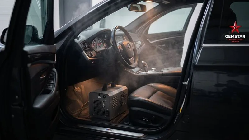 Fresh clean vehicle interior after professional odor removal