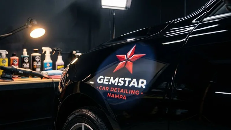 Platinum detail result showing mirror-like paint finish and pristine interior